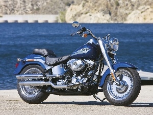 shacks, Front, Harley-Davidson Softail Fat Boy