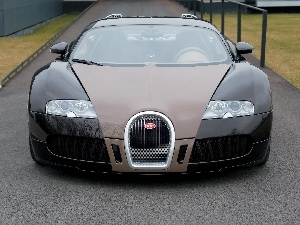 Front, Bugatti Veyron, Brown