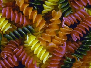 macaroni, Fusilli, color