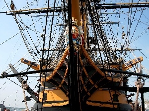 galleon, nose, HMS Victory