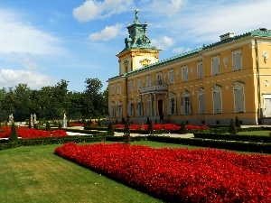 palace, Garden, Wilanow
