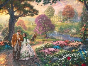 Garden, wander, Thomas Kinkade