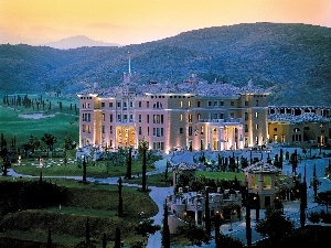 Gardens, Spain, Hotel hall, Marbella