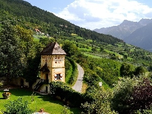 Germany, Bavaria, Mountains, house