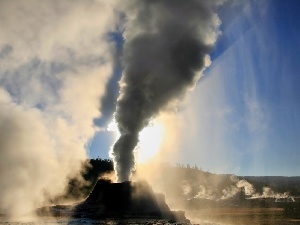 geyser, eruption