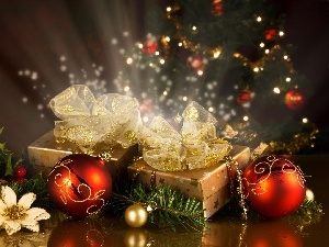 gifts, baubles