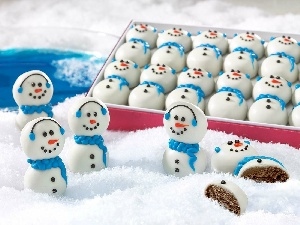 snowmen, Gingerbread, Christmas