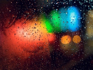 Rain, Glass, Colours