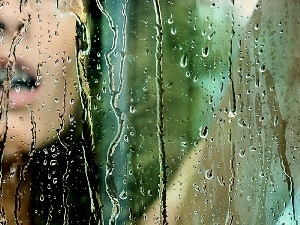 rain, Glass, drops