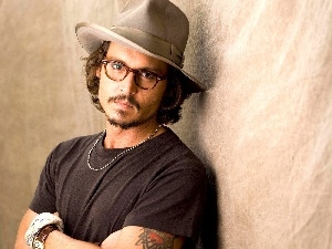 Glasses, Hat, johnny deep