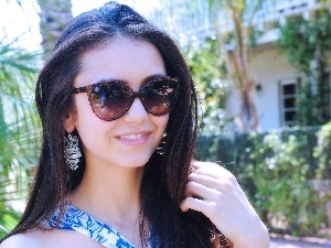Glasses, sunny, Nina Dobrev