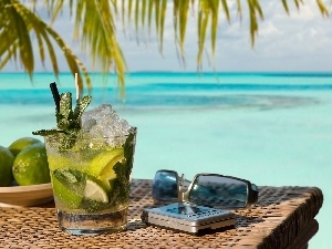 Glasses, limes, Drink, Sunscreen, cup