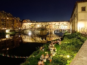 River, Goldsmiths, Ponte Vecchio, Florence, Arno, bridge