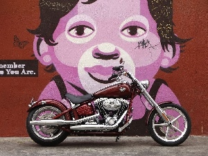 Graffiti, Harley Davidson Softail Rocker C