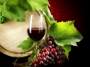 grape, Wines, barrel, wine glass