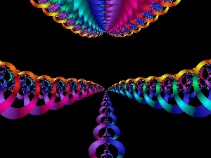 graphics, abstraction, rainbow, spirals