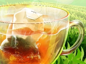tea, graphics, cup