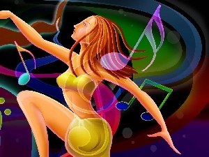 graphics, music, Women, dance