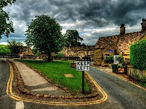 Great Britain, Way, Houses, rural