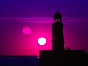 Great Sunsets, Lighthouses, Violet
