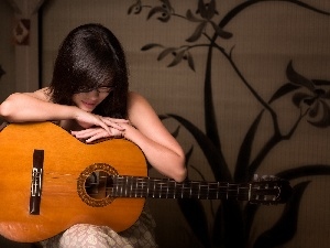 Guitar, girl