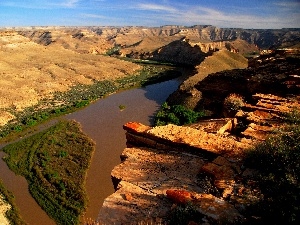 rocks, Gulf, canyon