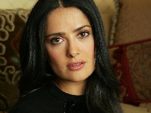 Hair, Eyes, Salma Hayek, actress