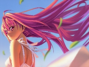 Pink, Hair, girl