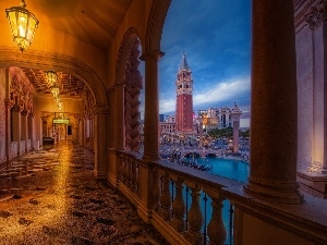 Hall, Sights, Drawing, Venice