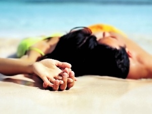 Beaches, hands, Steam