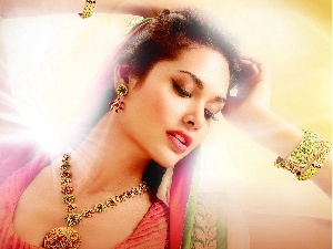 Esha Gupta, jewellery, Women, make-up