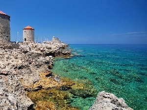 harbor, Mandraki, Greece, ##, Rodos