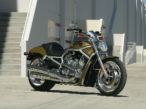 Harley Davidson V-Rod, olive