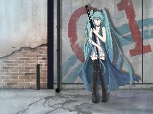 katana, Hatsune Miku