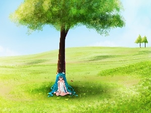 trees, Hatsune Miku