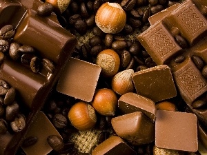 hazelnuts, nuts, cuts, chocolate