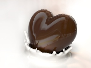 Heart, chocolate