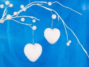 Christmas, hearts, decor