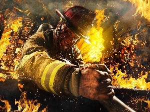 fireman, help, fire