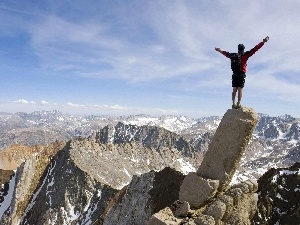 landscape, Human, Mountains