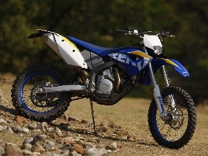 Husaberg FE450, footer, blue