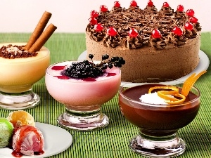 ice cream, desserts, Cake, color