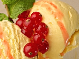 ice cream, currant, Delicious