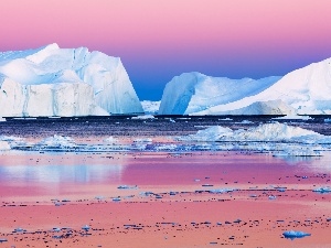 Mountains, ice, sea