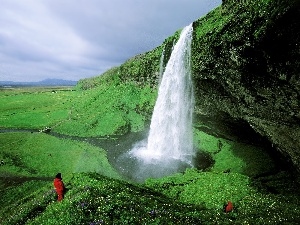 Seljalandsfoss, iceland, waterfall