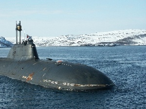 ship, immersed, Akula