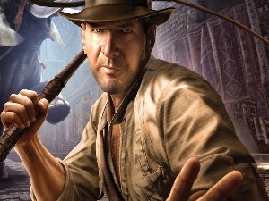 Indiana Jones, Elephant, a man, Hat