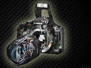 Canon, interior, Camera