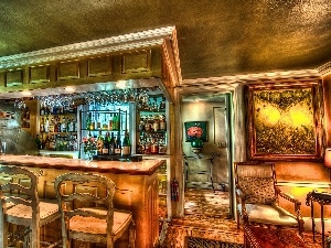 Stool, interior, Bar