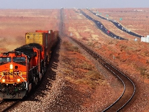 internal combustion, Desert, Train